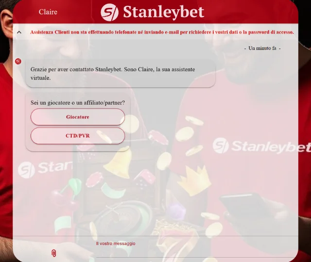 Stanleybet support
